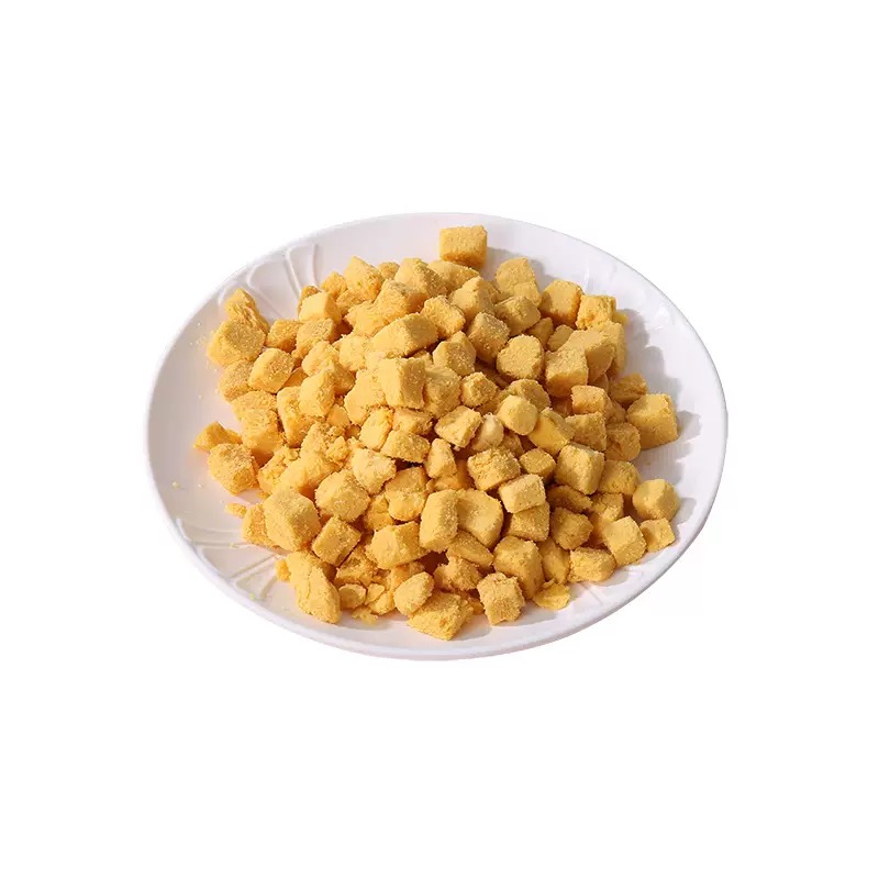 Freeze-dried egg yolk cubes