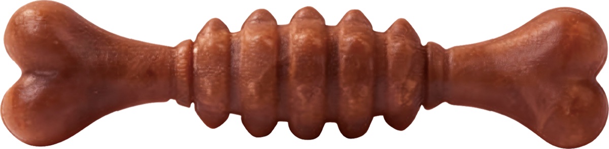 Spiral bone-shaped chew