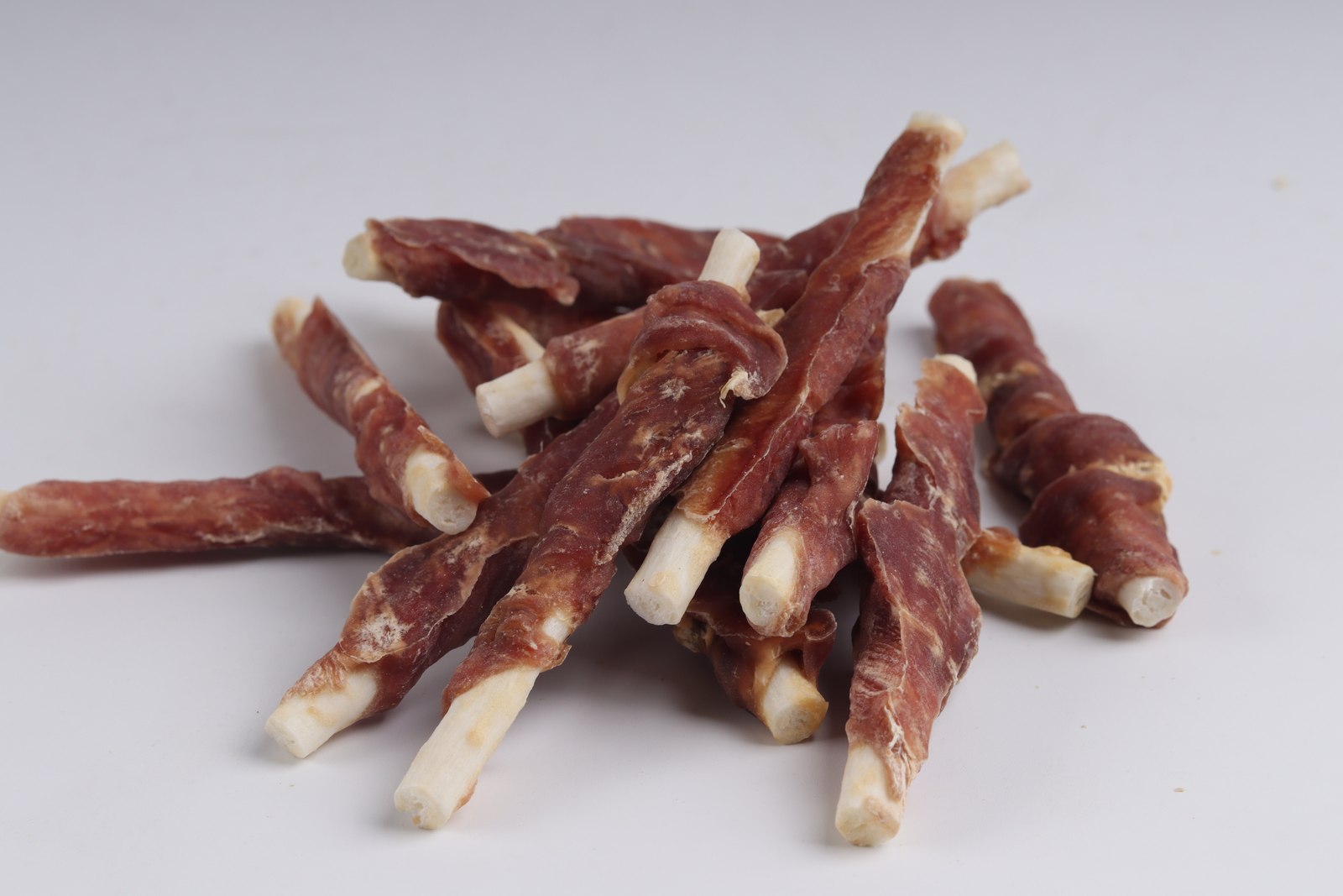 Duck-wrapped fibre stick