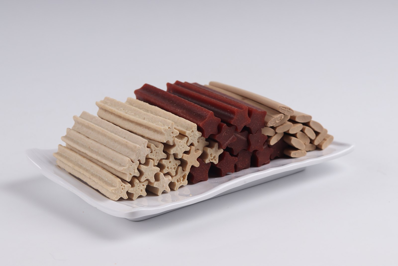 Formed chew stick